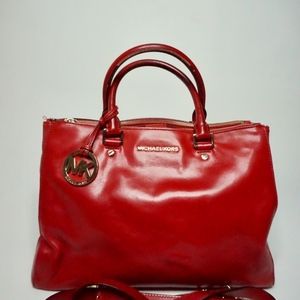 “Bedford Dressy” Michael Kors Genuine Leather Red
